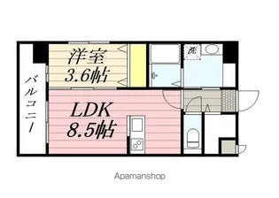 RESIAS ONE TENJINMINAMI BLDG【5階】の間取り