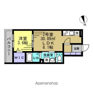 A'S CREST(エースクレスト)【1階】の間取り