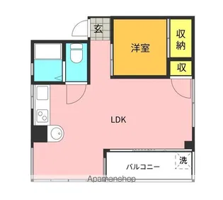 フジワラマンション【3階】の間取り