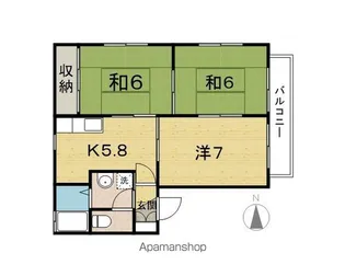 ディアスステージ【206号室】の間取り