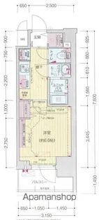 プレサンス上前津ディアシス【4階】の間取り