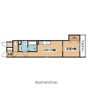 CASA CALMA南江口【2階】の間取り