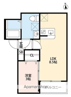 NKクレール南流山【1階】の間取り