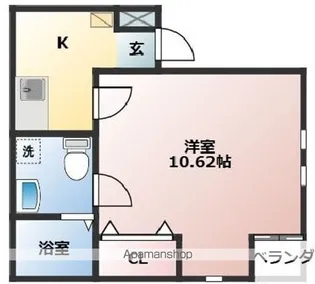 Aレガート神明町Ⅱ【301号室】の間取り