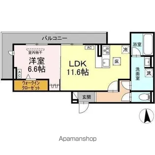 リュッカ鳥神【3階】の間取り