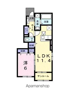 フォルトゥーナⅢ【1階】の間取り