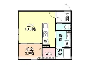LUX A棟【101号室】の間取り