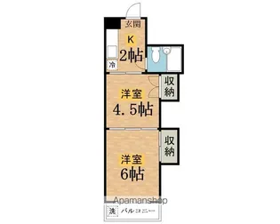 A&U中野上町【1階】の間取り