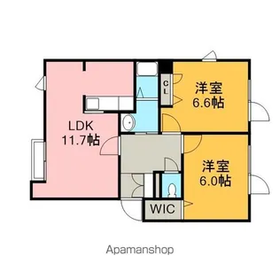 アイビレッジ恵庭B【201号室】の間取り