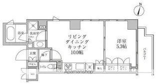 1LDKの間取り画像