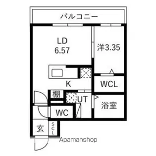 CONFIA KITA21JYO(コンフィア北21条)【2階】の間取り