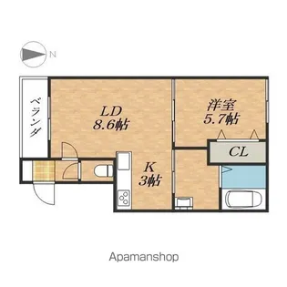 (仮称)西9南10AP【1階】の間取り