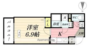 MAXIV CROS横浜大口通【2階】の間取り
