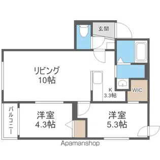 VERDE MARUYAMA【3階】の間取り