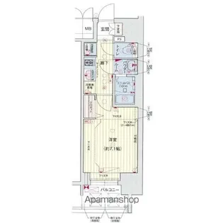プレサンス桜通ベルノ【205号室】の間取り