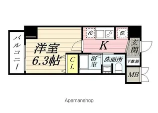 エルプレイス新子安Ⅱ【6階】の間取り