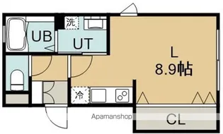 AMBITION深堀A(アンビションフカボリエー)【101号室】の間取り