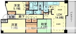 ギャラリーコート彦根【206号室】の間取り
