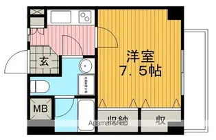 シャインビュー豊中【5階】の間取り