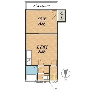 コーポラスSOKKEN【3階】の間取り