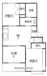 ヴィラパストラル【3階】の間取り