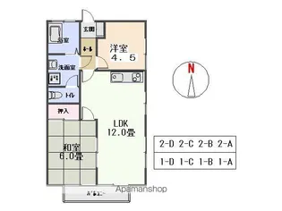 鈴木コーポ【1A号室】の間取り