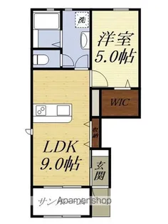 LOTUS八幡【1階】の間取り