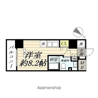 スパシエエール横浜【4階】の間取り