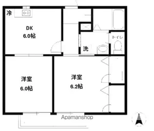 ガーデンハウス【201号室】の間取り