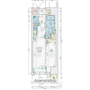 エステムコート名古屋葵(アオイ)【208号室】の間取り