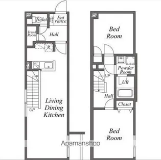 ユーレジデンス下北沢【2階】の間取り