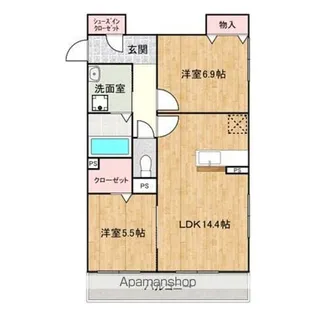 FORT RISE【1階】の間取り