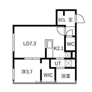 NOBLE VISTA 知事公館(ノーブルビスタ 知事公館)【2階】の間取り