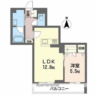 SERDINA万世町【203号室】の間取り