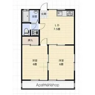 コーポ本町【1階】の間取り