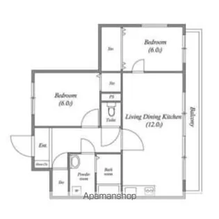 レジデンス代官町スクエア【2階】の間取り
