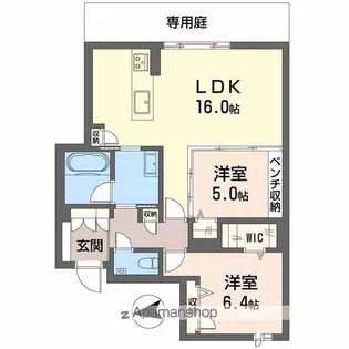 城山 ODAZEN【3階】の間取り