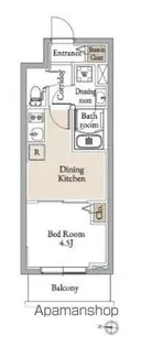 グランカーサ住吉Ⅲ【4階】の間取り