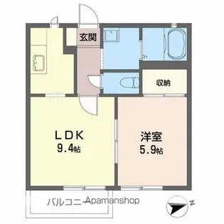セフィーラ泉【102号室】の間取り