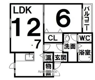 イーグルⅡ【302号室】の間取り