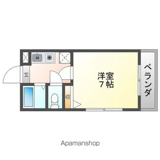 アルプスコート【4階】の間取り