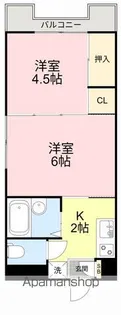 東仙台レジデンス【3階】の間取り