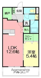 アンソレイユ【202号室】の間取り