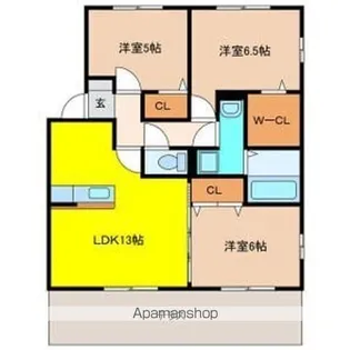 コウジィコート【1階】の間取り
