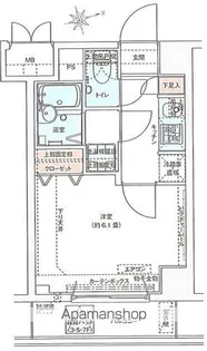 ドルチェ東京向島【8階】の間取り