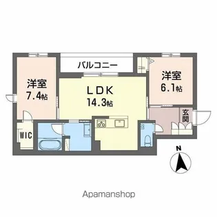 輝 阪南町【2階】の間取り