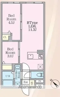 エルファーロ早稲田【3階】の間取り
