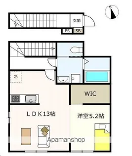 フォルテッツア城南【2階】の間取り