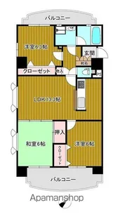 アメニティ高宮【801号号室】の間取り