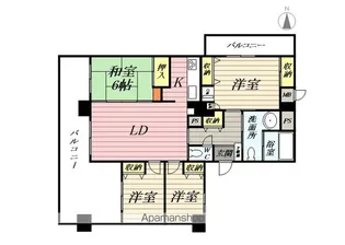 ラ・クラッセ西寺尾【808号室】の間取り